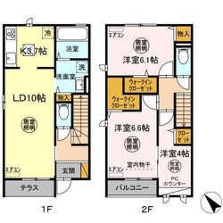 八幡宿駅 徒歩21分 1-2階の物件間取画像